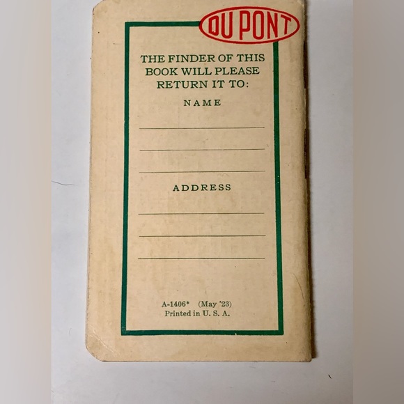 1924 Vintage DU PONT Gunpowder Scorebook for Trap Shooters - Picture 4 of 14